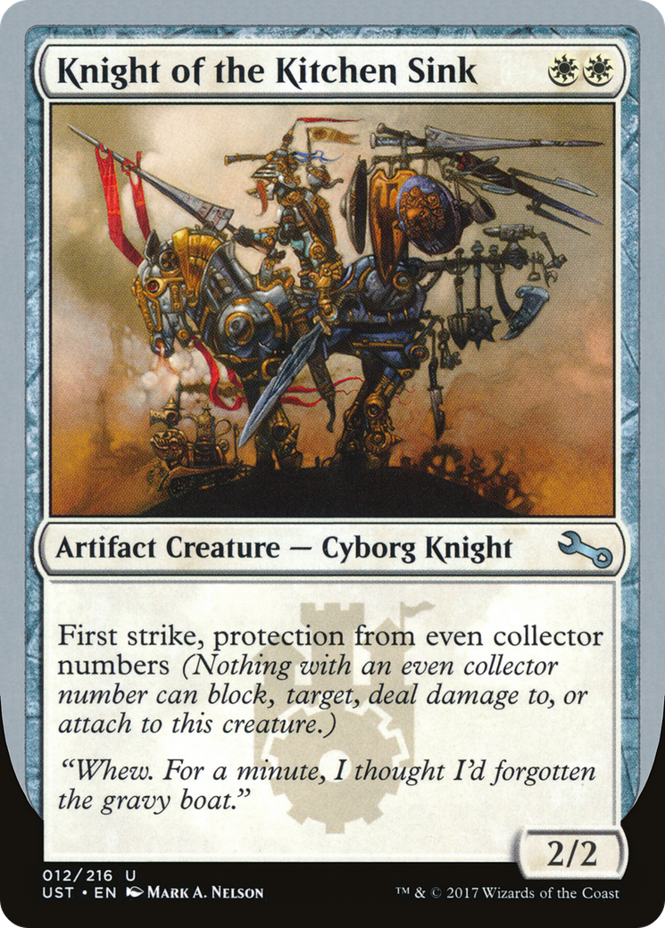 Knight of the Kitchen Sink (B) (UST-12B) [Unstable]
