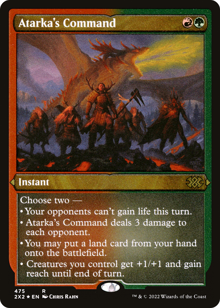 Atarka's Command (Foil Etched) (2X2-475) [Double Masters 2022] Foil