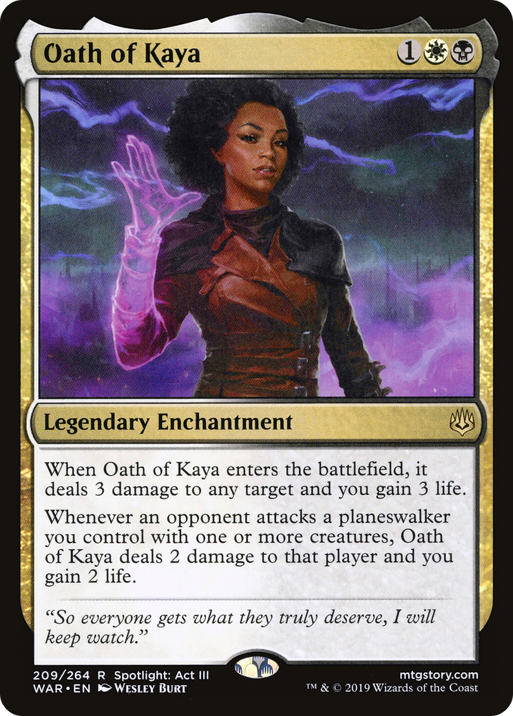 Oath of Kaya (WAR-209) [War of the Spark] Foil