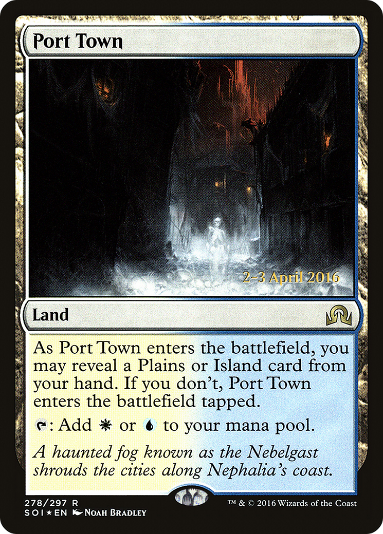 Port Town (PRE-278S) [Shadows over Innistrad Promos] Foil