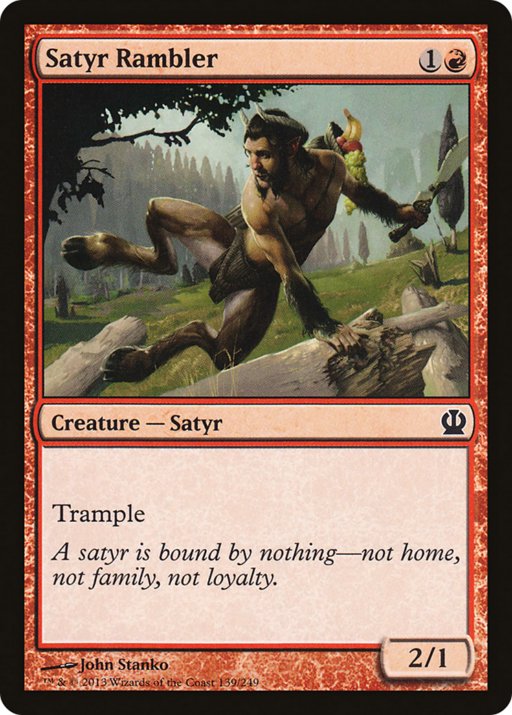 Satyr Rambler (THS-139) [Theros] Foil