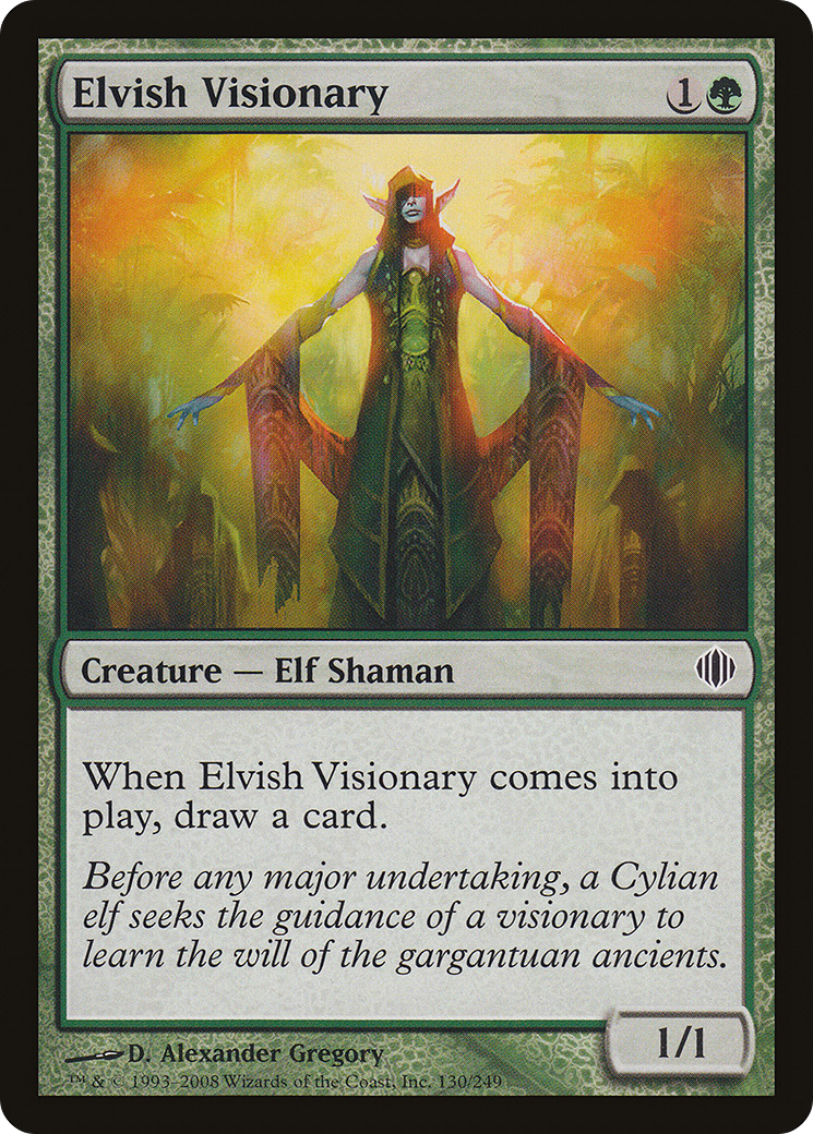Elvish Visionary (ALA-130) [Shards of Alara] Foil
