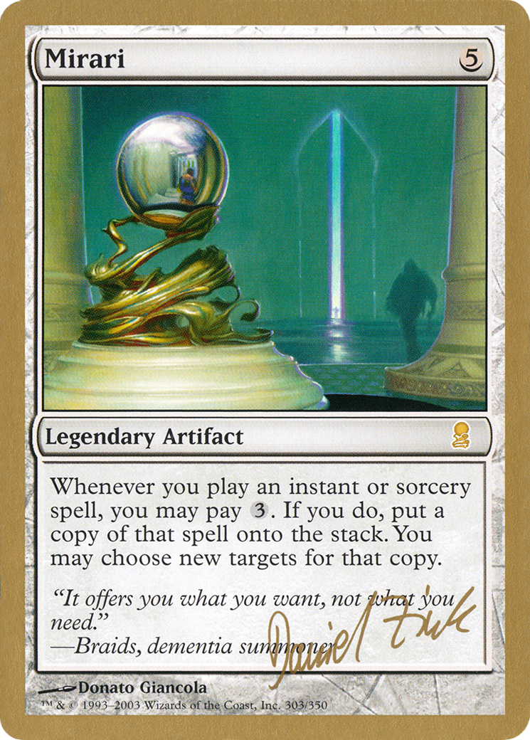 Mirari - 2003 Daniel Zink (ODY) [World Championship Decks 2003]