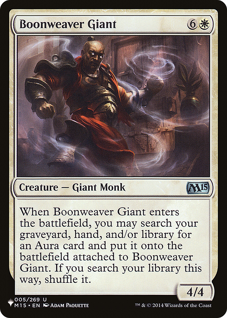 Boonweaver Giant (LIST-M15-5) [The List]