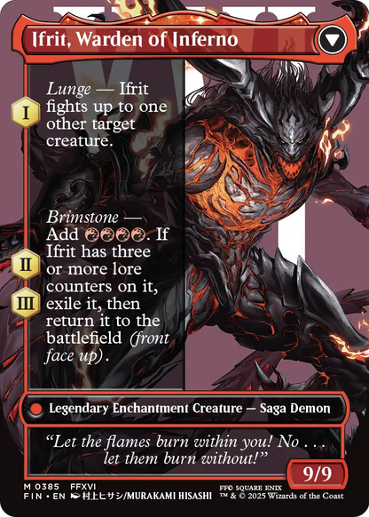 Clive, Ifrit's Dominant (FIN-385) (Borderless) [FINAL FANTASY] Foil