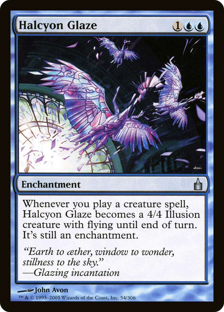 Halcyon Glaze (RAV-054) [Ravnica: City of Guilds]