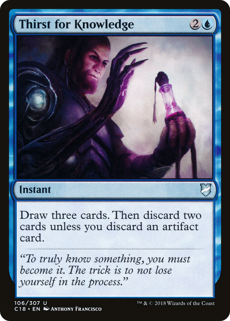 Thirst for Knowledge (C18-106) [Commander 2018]