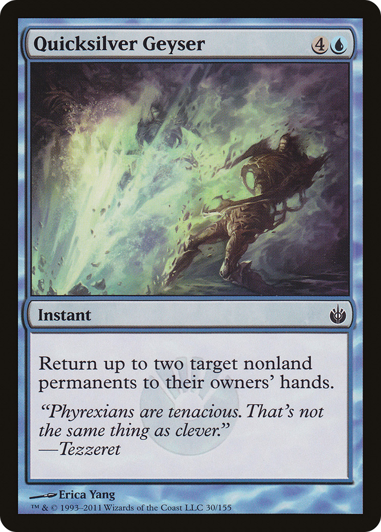 Quicksilver Geyser (MBS-030) [Mirrodin Besieged] Foil