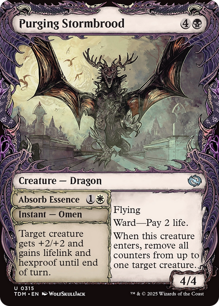 Purging Stormbrood (Showcase) (TDM-315) [Tarkir: Dragonstorm] Foil