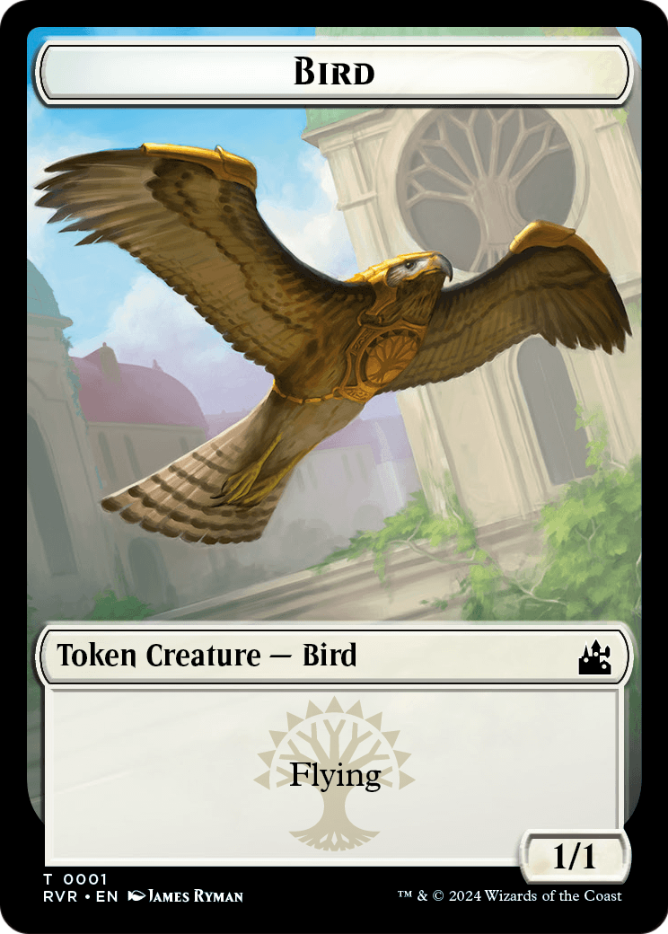 Bird (TRVR-001) [Ravnica Remastered Tokens] Foil