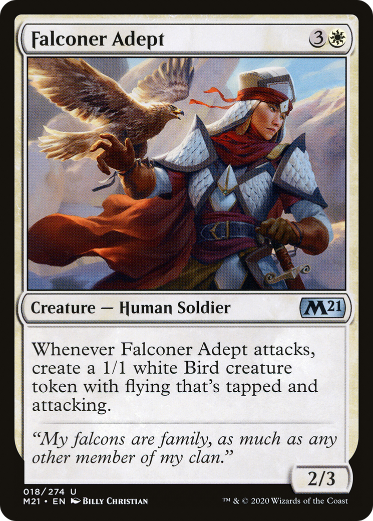 Falconer Adept (M21-018) [Core Set 2021] Foil