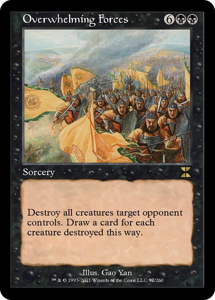Overwhelming Forces (ME4-092) [Masters Edition IV] Foil