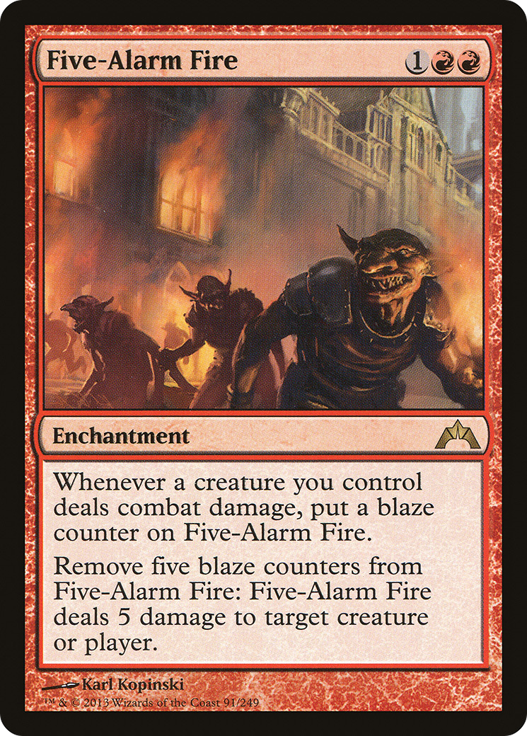 Five-Alarm Fire (GTC-091) [Gatecrash] Foil