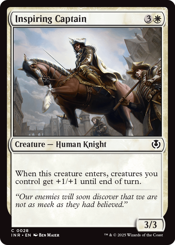 Inspiring Captain (INR-028) [Innistrad Remastered]