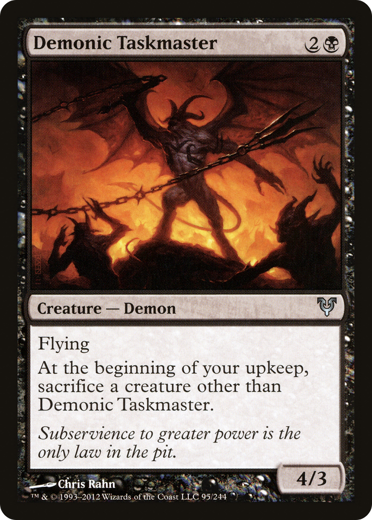 Demonic Taskmaster (AVR-095) [Avacyn Restored]