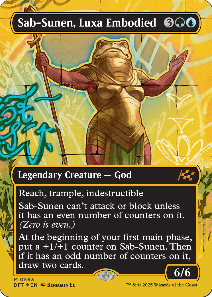 Sab-Sunen, Luxa Embodied (Borderless) (First-Place Foil) (DFT-553) [Aetherdrift] Foil