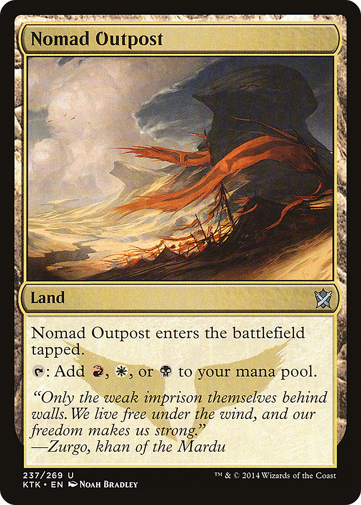 Nomad Outpost (KTK-237) [Khans of Tarkir] Foil