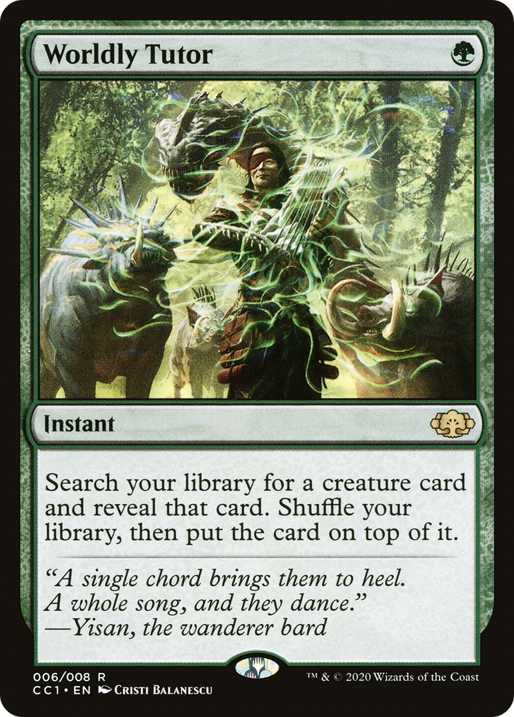 Worldly Tutor (CC1-006) [Commander Collection: Green]