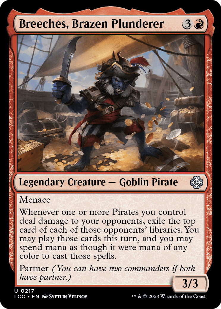 Breeches, Brazen Plunderer (LCC-217) [The Lost Caverns of Ixalan Commander]