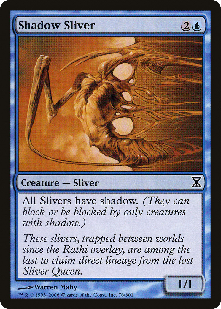 Shadow Sliver (TSP-076) [Time Spiral] Foil