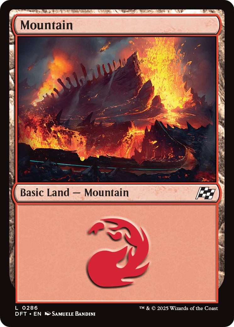 Mountain (DFT-286) [Aetherdrift] Foil