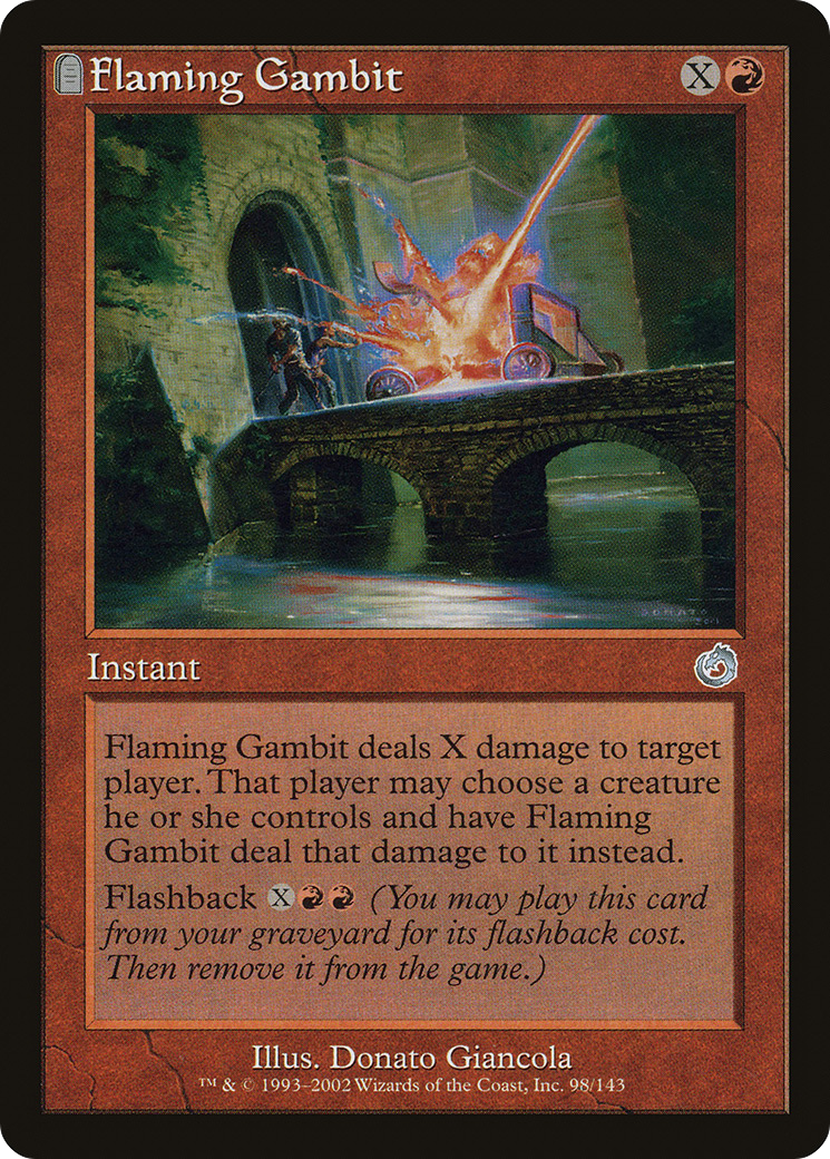 Flaming Gambit (TOR-098) [Torment] Foil