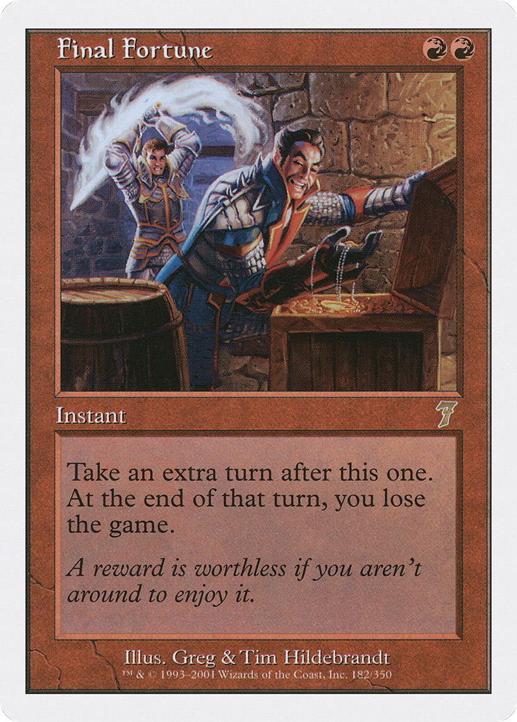 Final Fortune (7ED-182) [7th Edition]