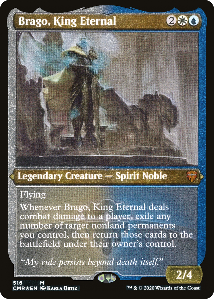 Brago, King Eternal (Foil Etched) (CMR-516) [Commander Legends] Etched Foil