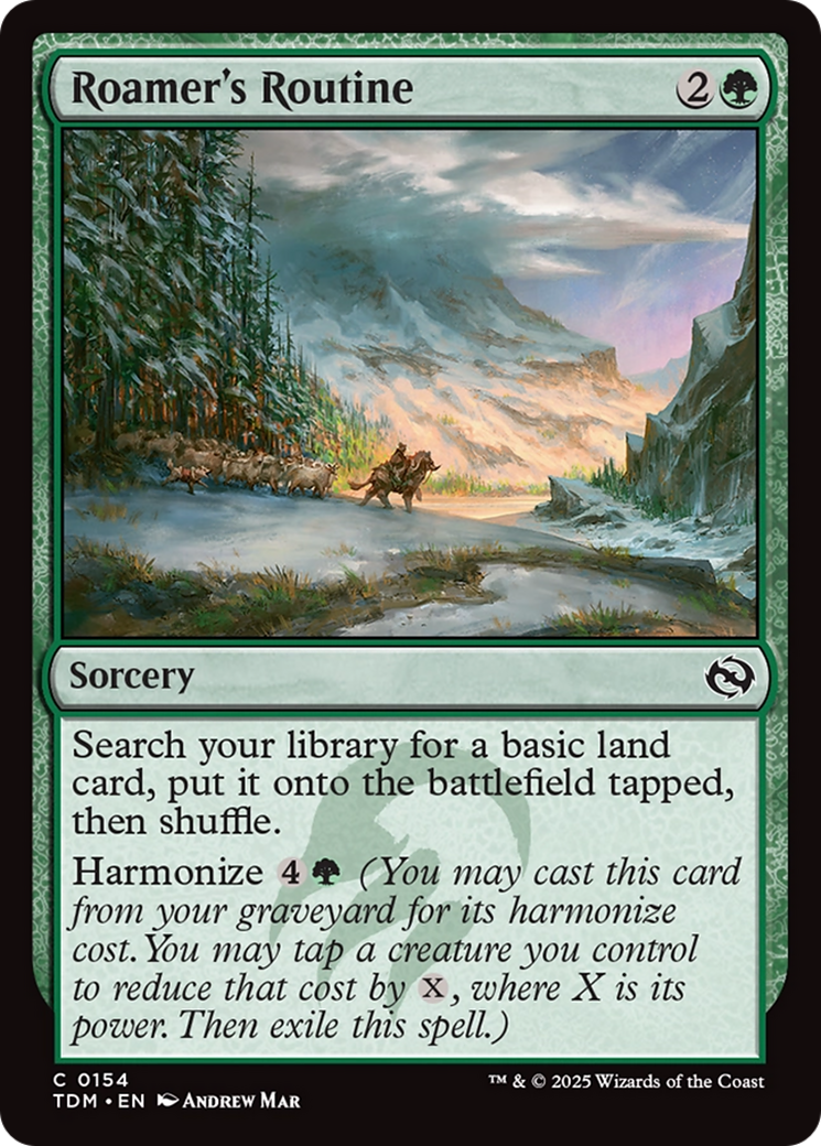 Roamer's Routine (TDM-154) [Tarkir: Dragonstorm] Foil