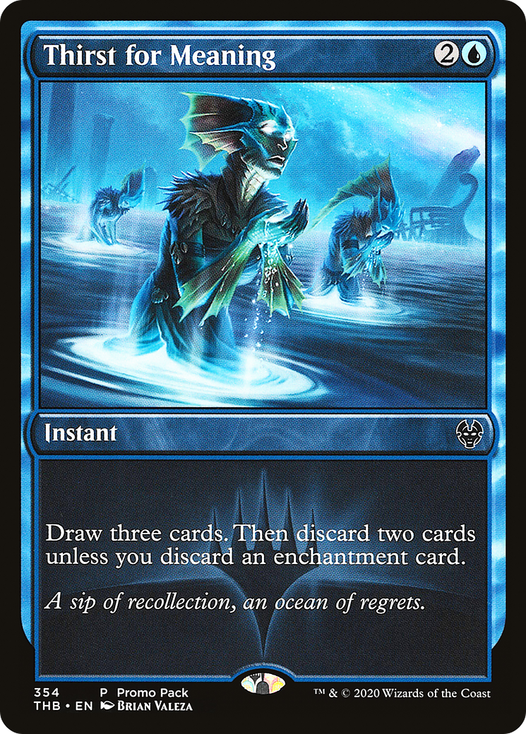 Thirst for Meaning (PPTHB-354) [Promo Pack: Theros Beyond Death] Foil