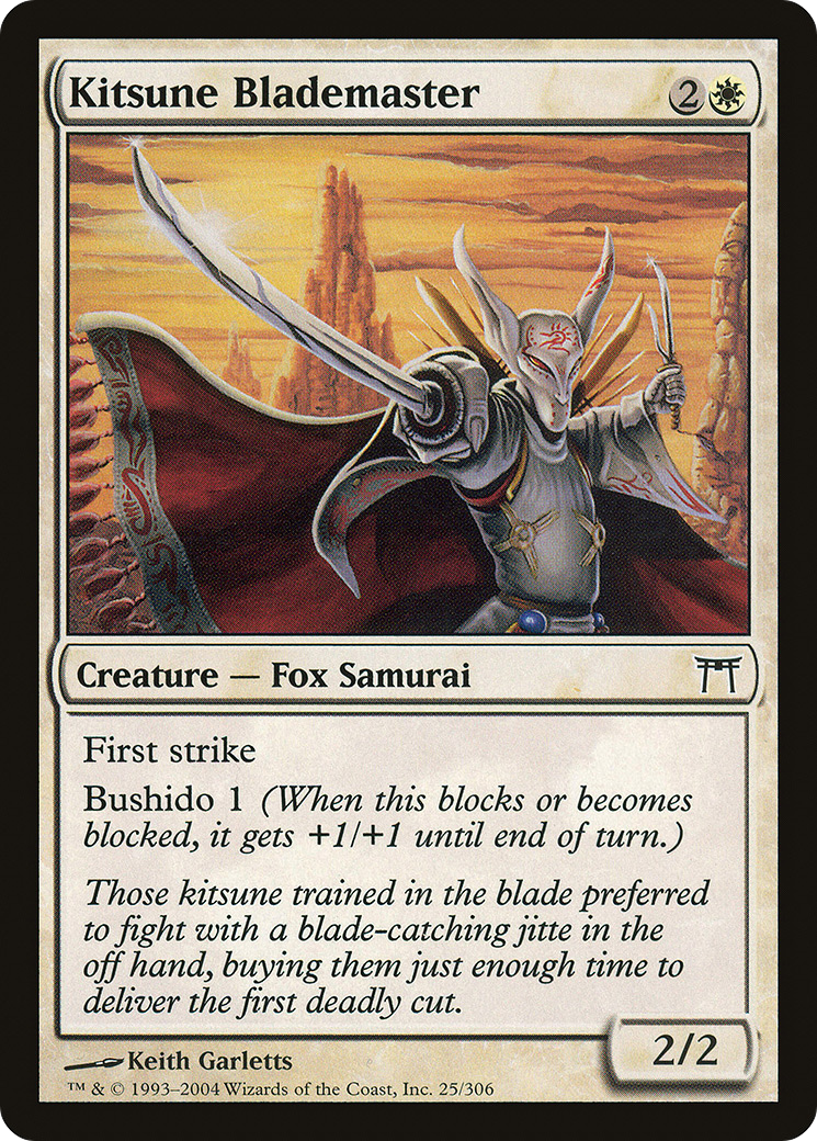Kitsune Blademaster (CHK-025) [Champions of Kamigawa]
