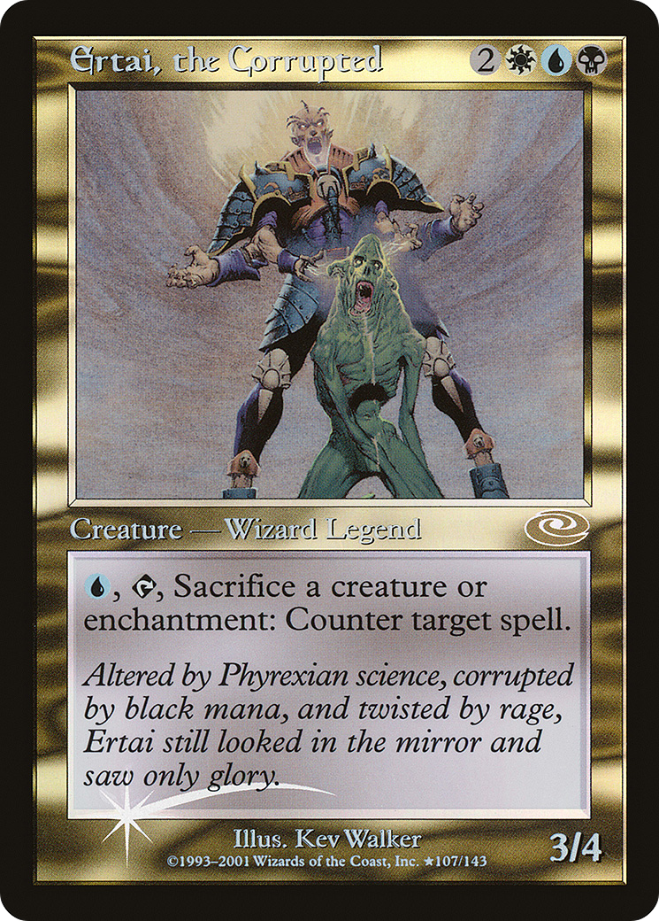 Ertai, the Corrupted (Alt. Art Foil) (PLS-107) [Planeshift]