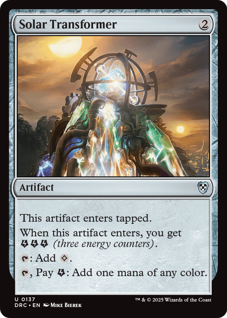 Solar Transformer (DRC-137) [Commander: Aetherdrift]