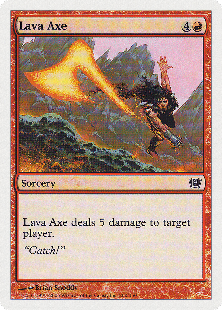Lava Axe (9ED-200) [9th Edition] Foil