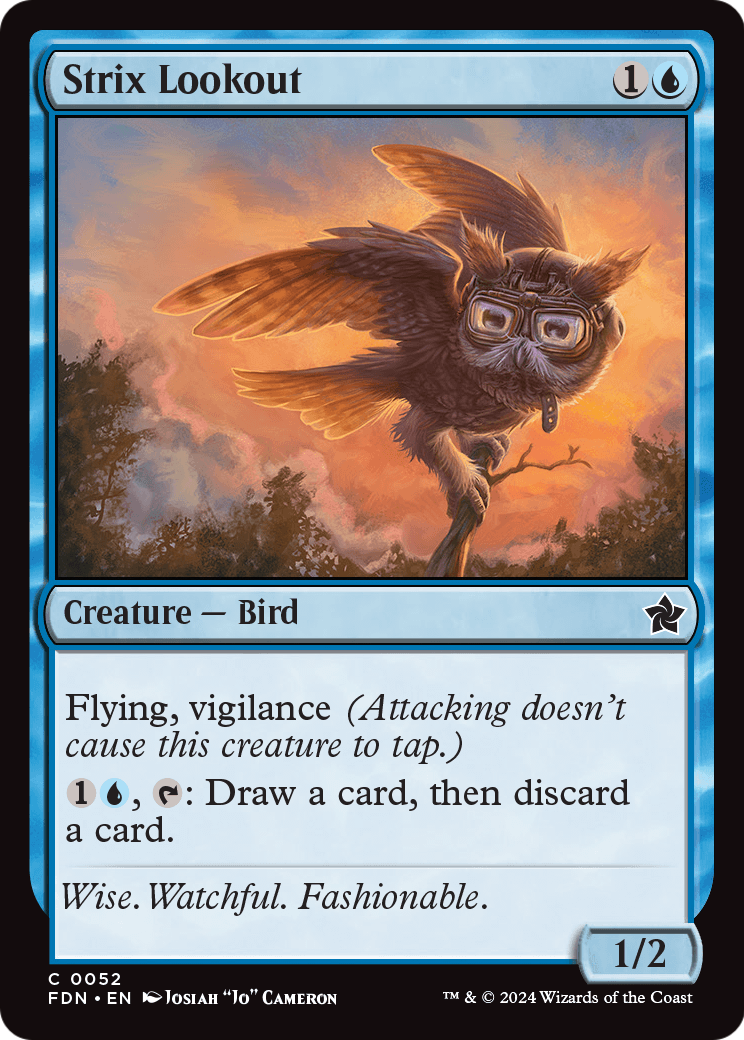 Strix Lookout (FDN-052) [Foundations] Foil