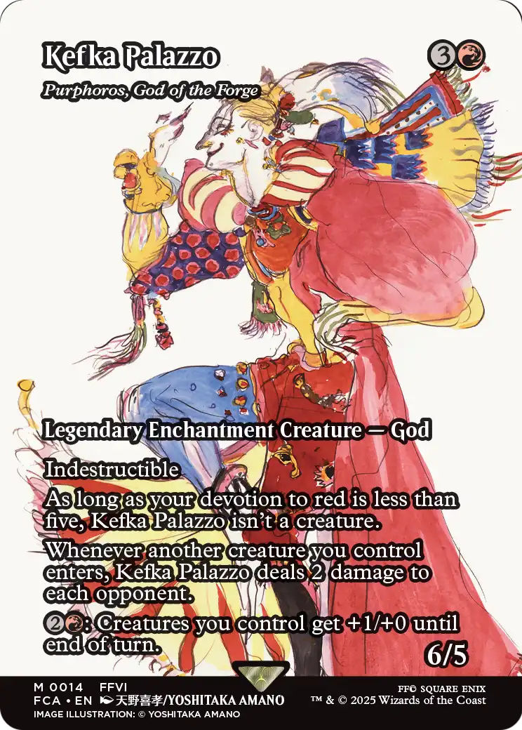 Kefka Palazzo - Purphoros, God of the Forge (Showcase) (FCA-014) (Borderless) [FINAL FANTASY: Through the Ages]