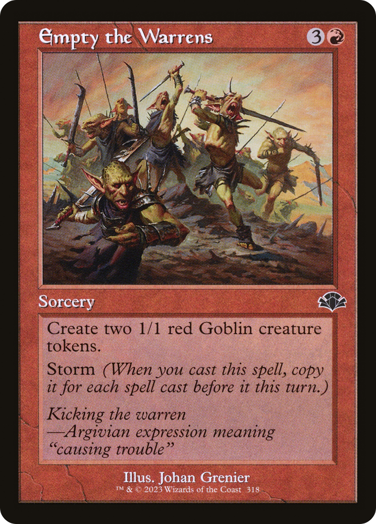 Empty the Warrens (Retro Frame) (DMR-318) [Dominaria Remastered]
