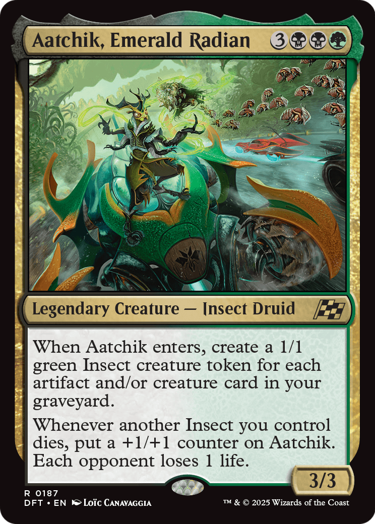 Aatchik, Emerald Radian (DFT-187) [Aetherdrift] Foil