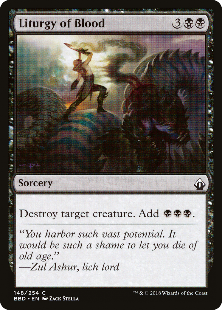 Liturgy of Blood (BBD-148) [Battlebond] Foil