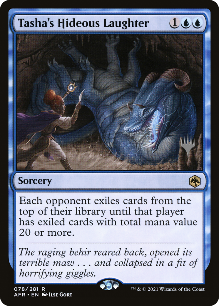 Tasha's Hideous Laughter (PPAFR-078) [Promo Pack: Adventures in the Forgotten Realms Promos] Foil