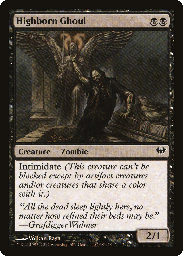 Highborn Ghoul (DKA-068) [Dark Ascension] Foil