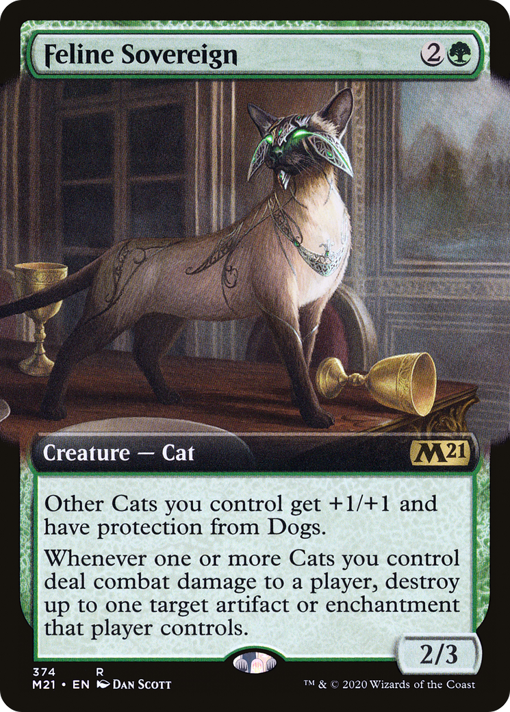 Feline Sovereign (Extended Art) (M21-374) [Core Set 2021] Foil