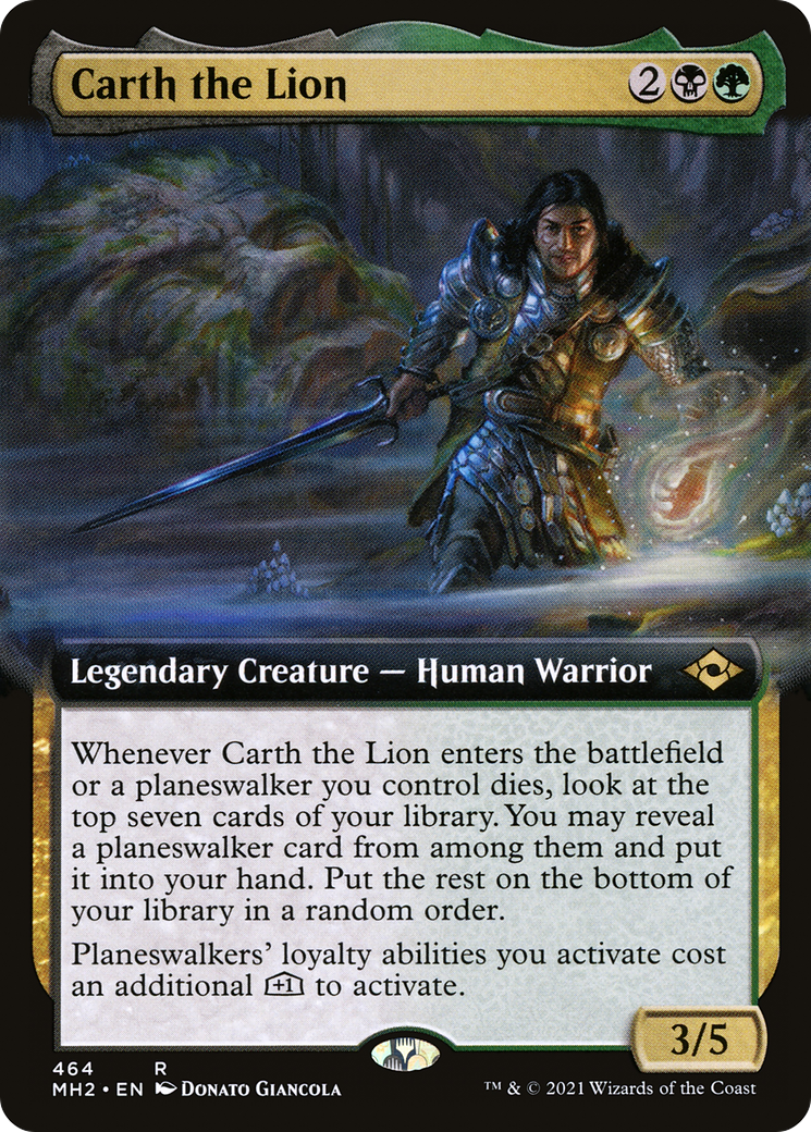 Carth the Lion (Extended Art) (MH2-464) [Modern Horizons 2] Foil