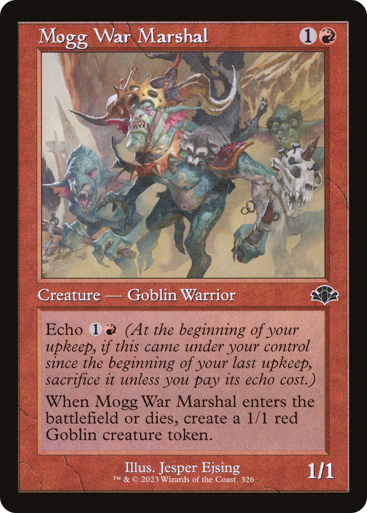 Mogg War Marshal (Retro Frame) (DMR-326) [Dominaria Remastered] Foil