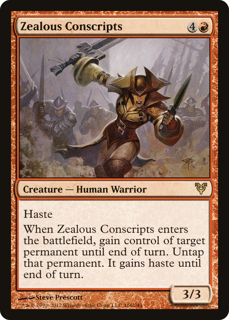 Zealous Conscripts (AVR-166) [Avacyn Restored] Foil
