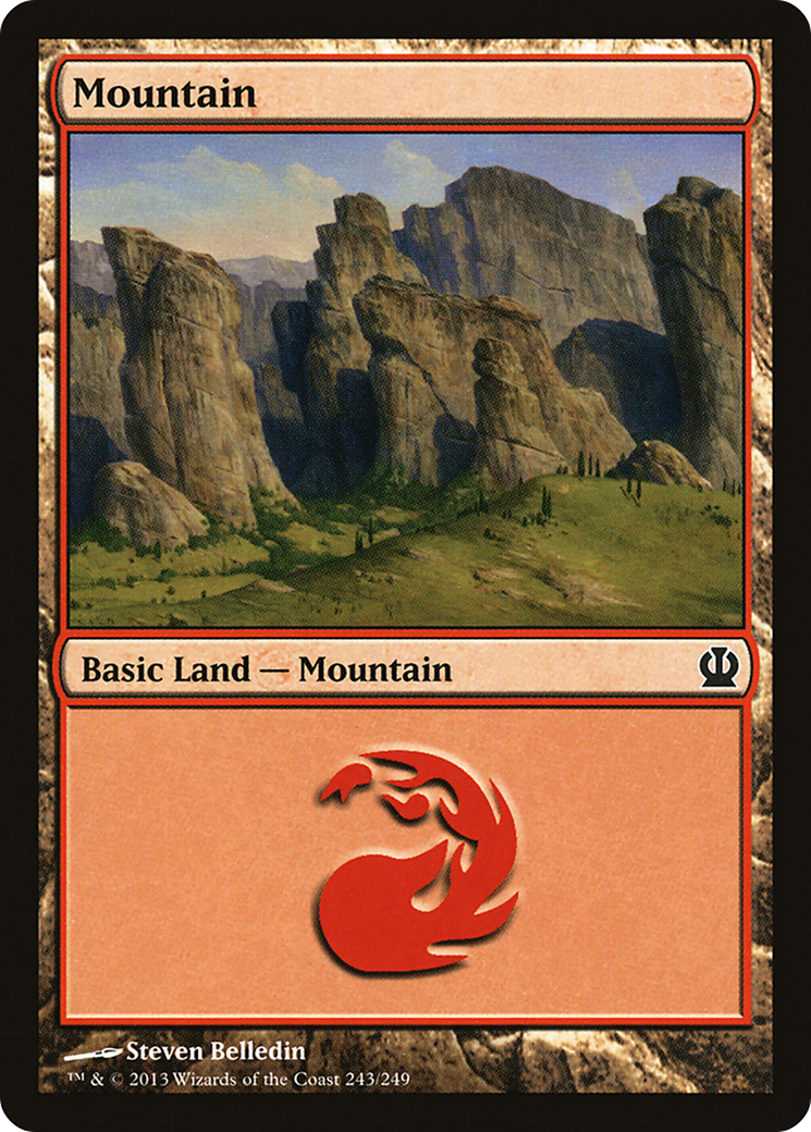Mountain (THS-243) [Theros] Foil