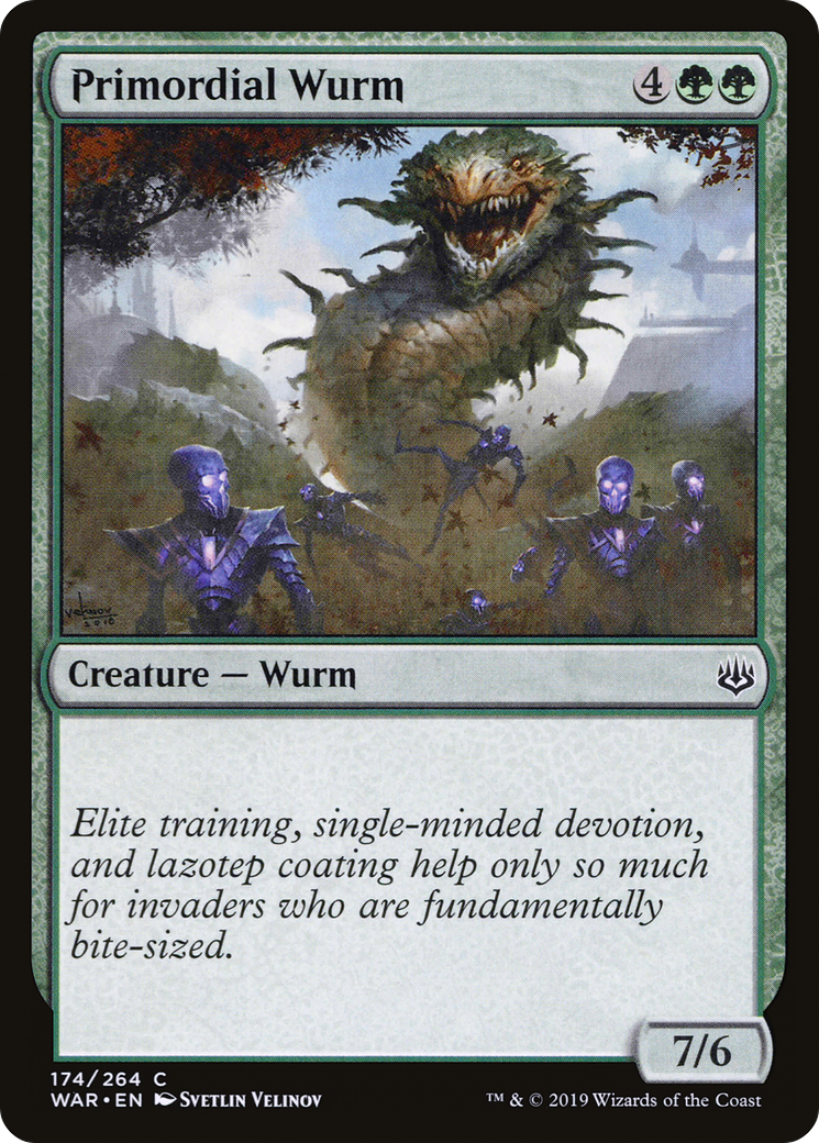 Primordial Wurm (WAR-174) [War of the Spark] Foil