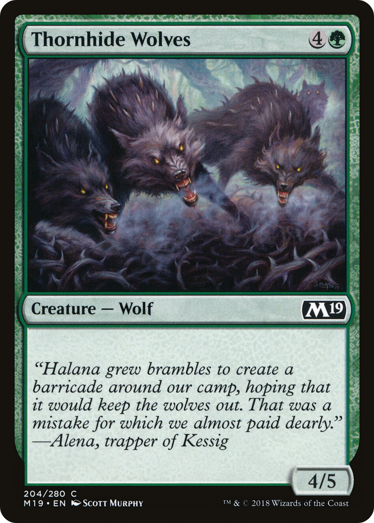 Thornhide Wolves (M19-204) [Core Set 2019]