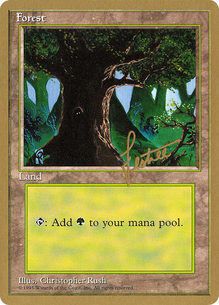 Forest (B) - 1996 Bertrand Lestree (4ED) [Pro Tour Collector Set]