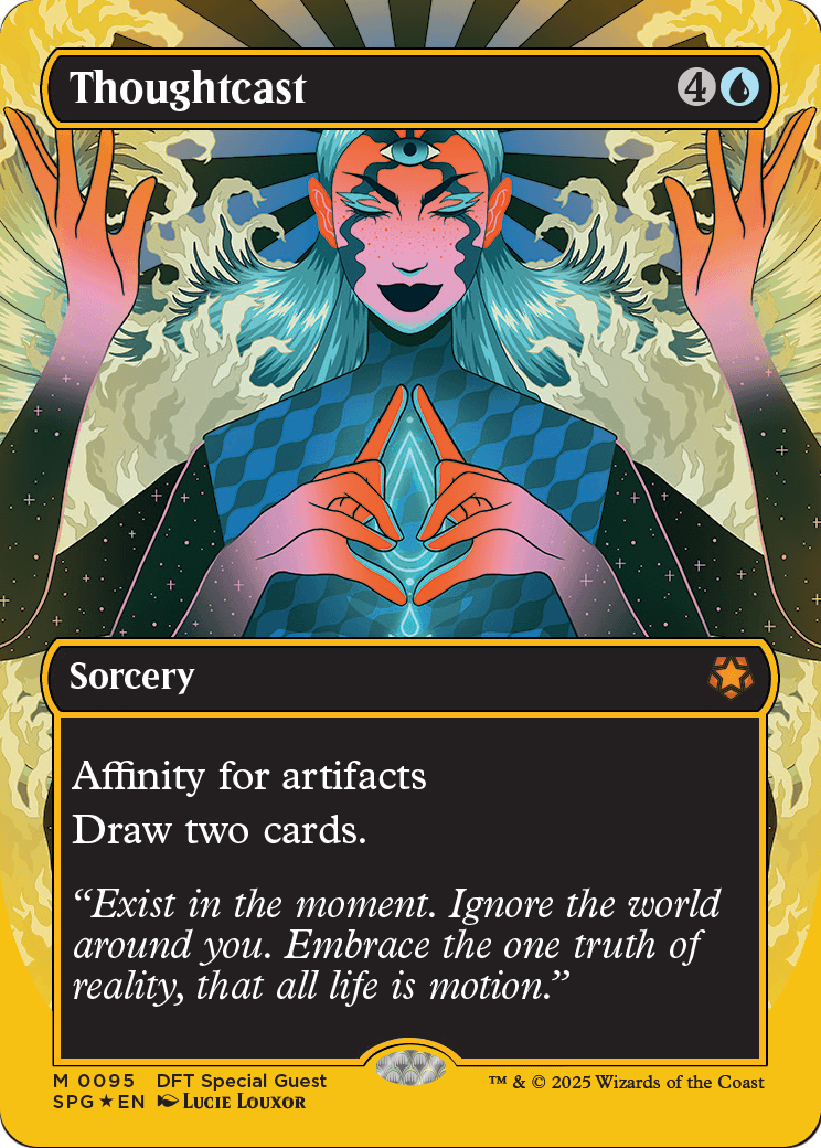 Thoughtcast (Borderless) (First-Place Foil) (SPG-095) [Special Guests] Foil